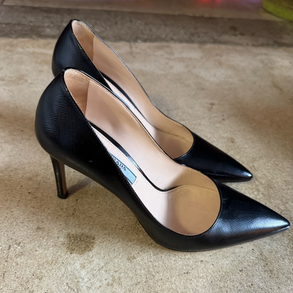 Prada Black Pointed Toe Pump - image 7